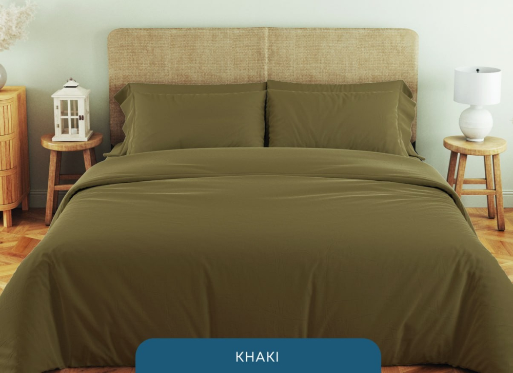 Set de lenjerie pentru pat Relaxe Home Soft Dreams 200 x 220 cm Khaki [1]