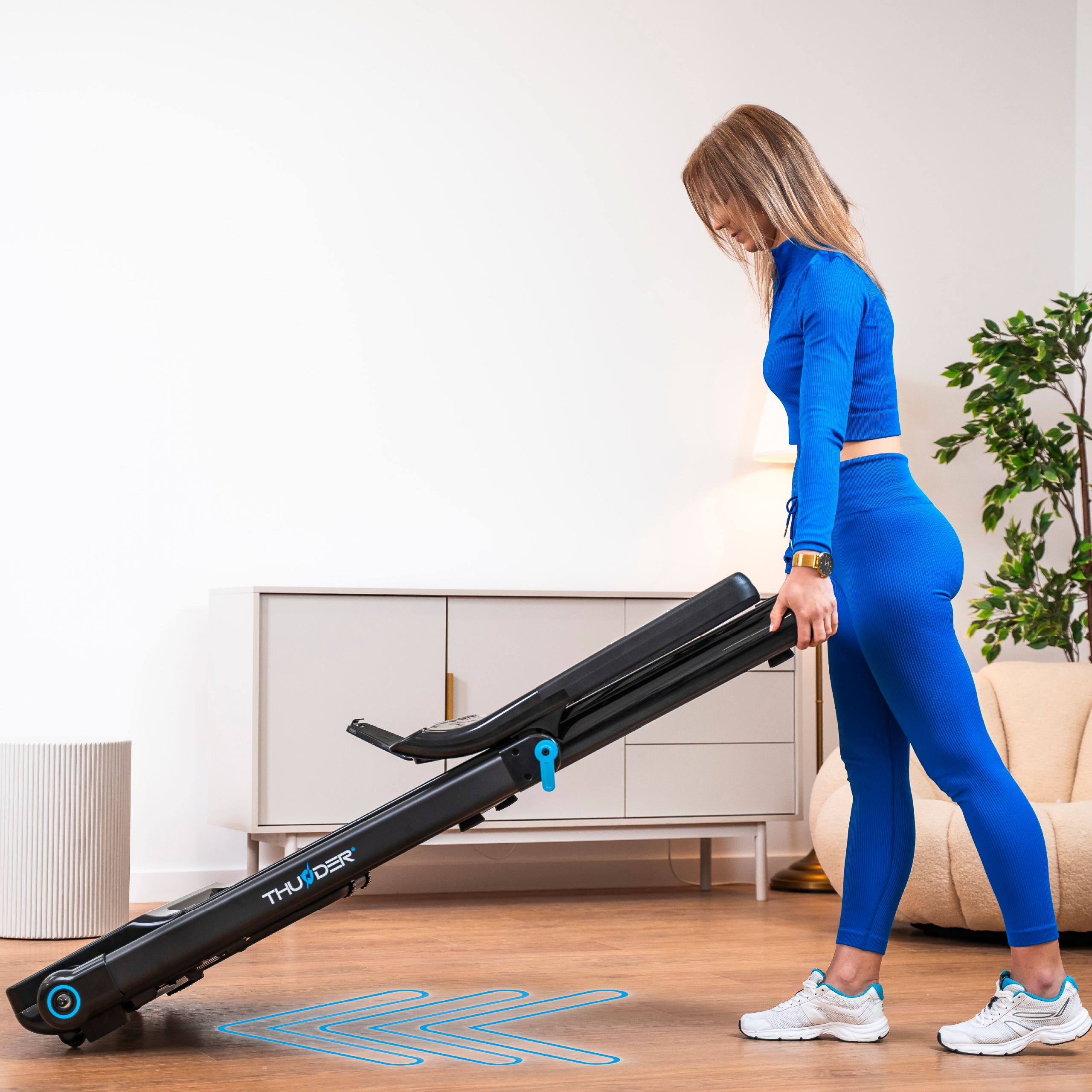 Bandă de alergare electrică THUNDER ULTRA-BLACK New – Performanță și rezistență pentru antrenamente intense [3]