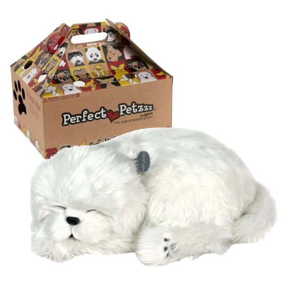 Cățeluș de pluș Bichon Maltez Perfect Petzzz care respiră [1]