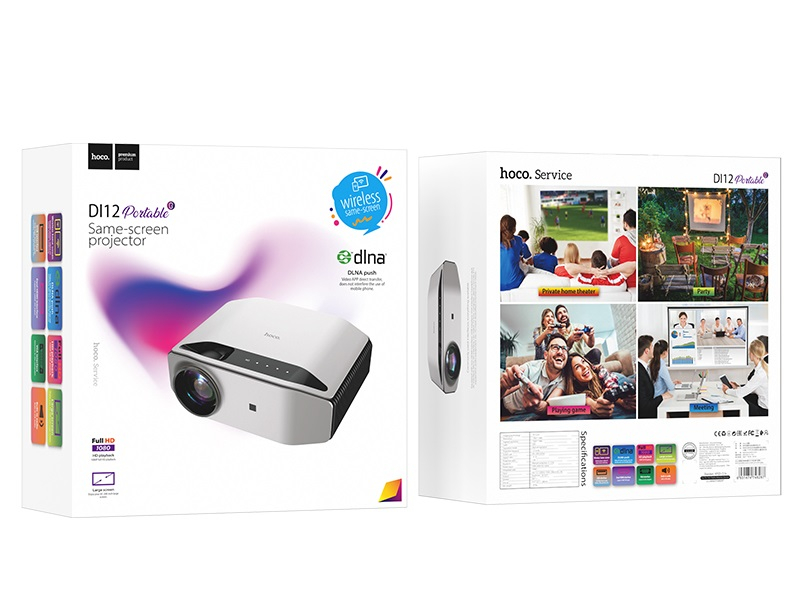 DI12 Портативный проектор с зеркальным экраном – Full HD качество в любом месте [7]