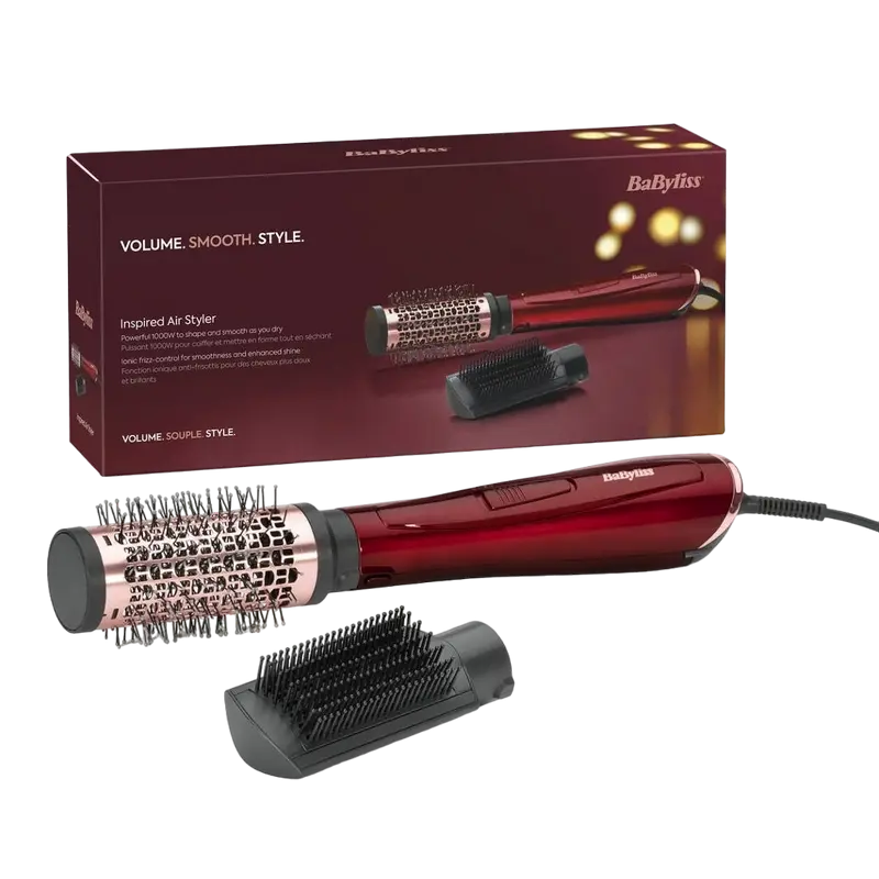 Uscător de păr-perie BaByliss AS812PE, 1000W, Roșu [5]