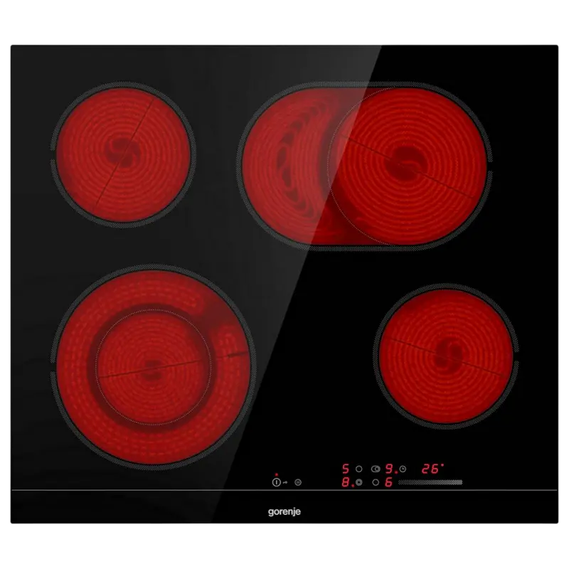 Plită Electrică Incorporabilă Gorenje ECS643BCSC, Vitroceramică Neagră cu Slider Control [3]