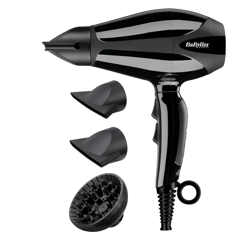 Uscător de păr BaByliss Compact Pro 6715E, 2400 W, Negru [1]