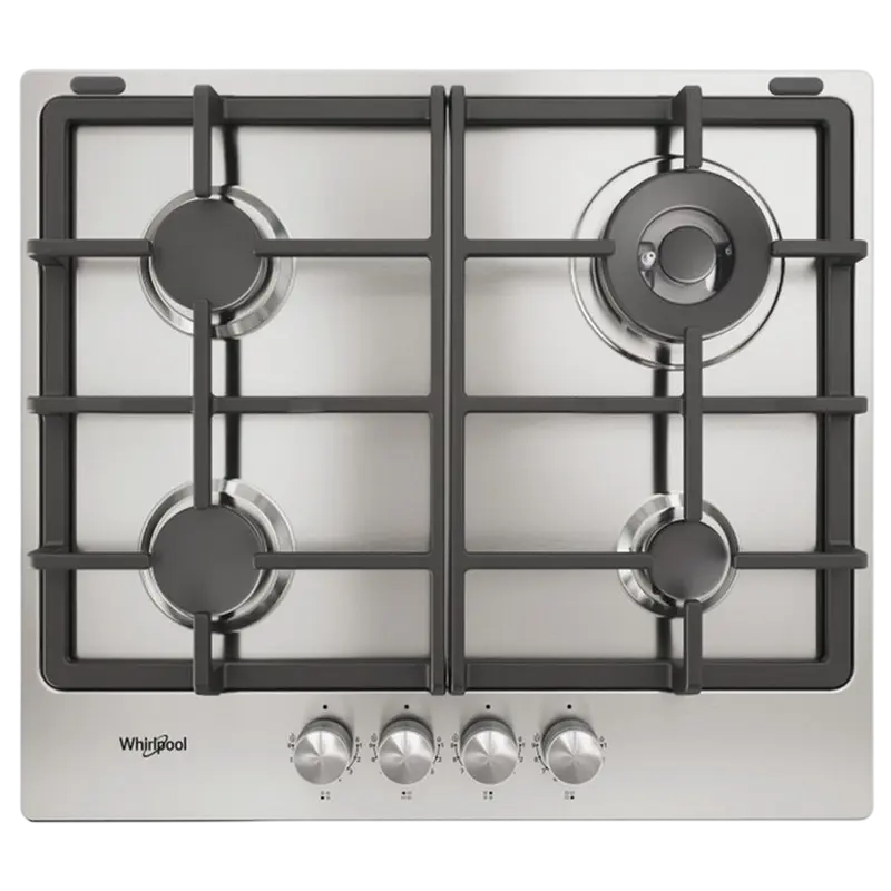 Plită pe Gaz Incorporabilă Whirlpool TKRL 661 IX, Inox cu 9 Niveluri de Putere [1]