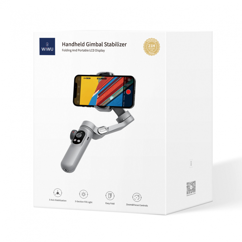 Стабилизатор 3-Axis Gimbal Selfie Stick Wi-SE007, Белый [9]