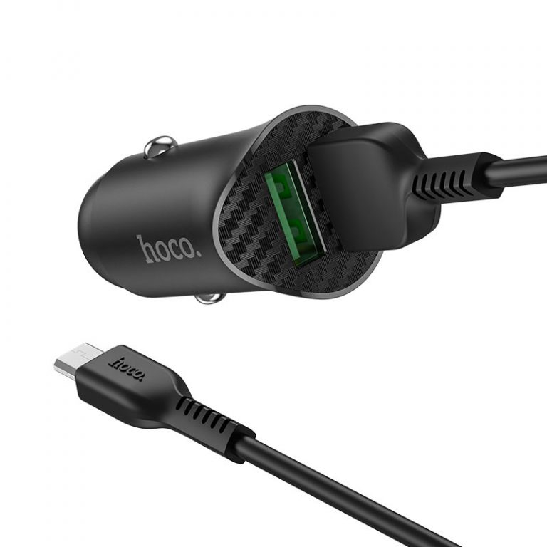 HOCO Z39 Farsighted набор автомобильного зарядного устройства с двумя портами QC3.0 (Micro) [5]