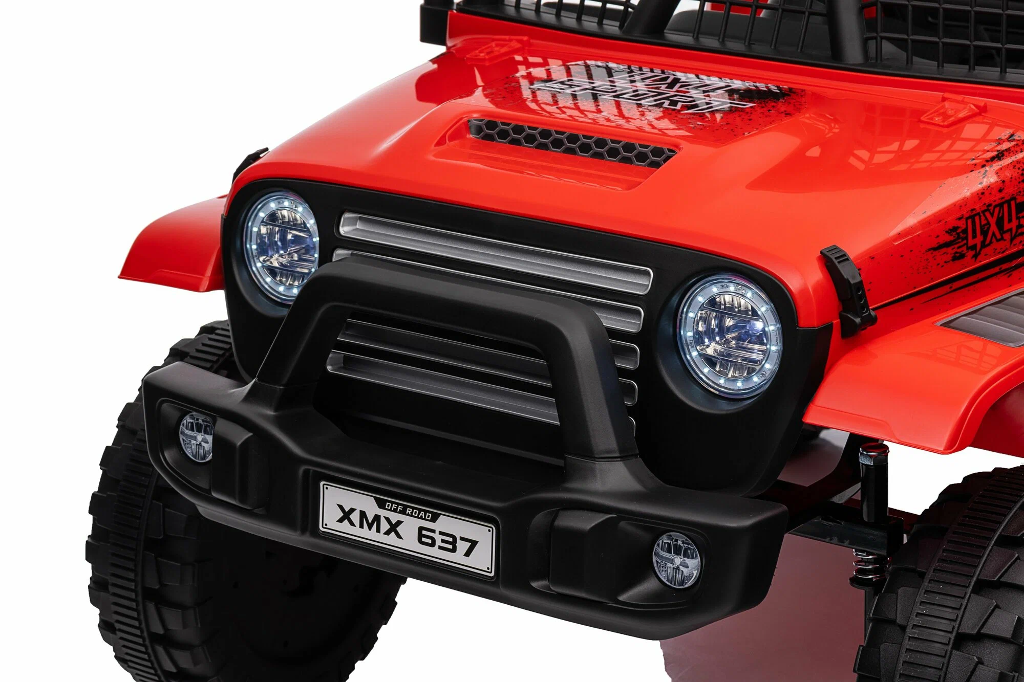 Детский электромобиль Jeep Rubicon MX637/2, Красный – стиль и мощь для юных водителей [10]