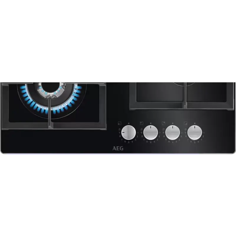Встраиваемая Газовая Варочная Панель AEG HKB64420NB, Черное Стекло с Точным Управлением на 9 Уровнях [5]