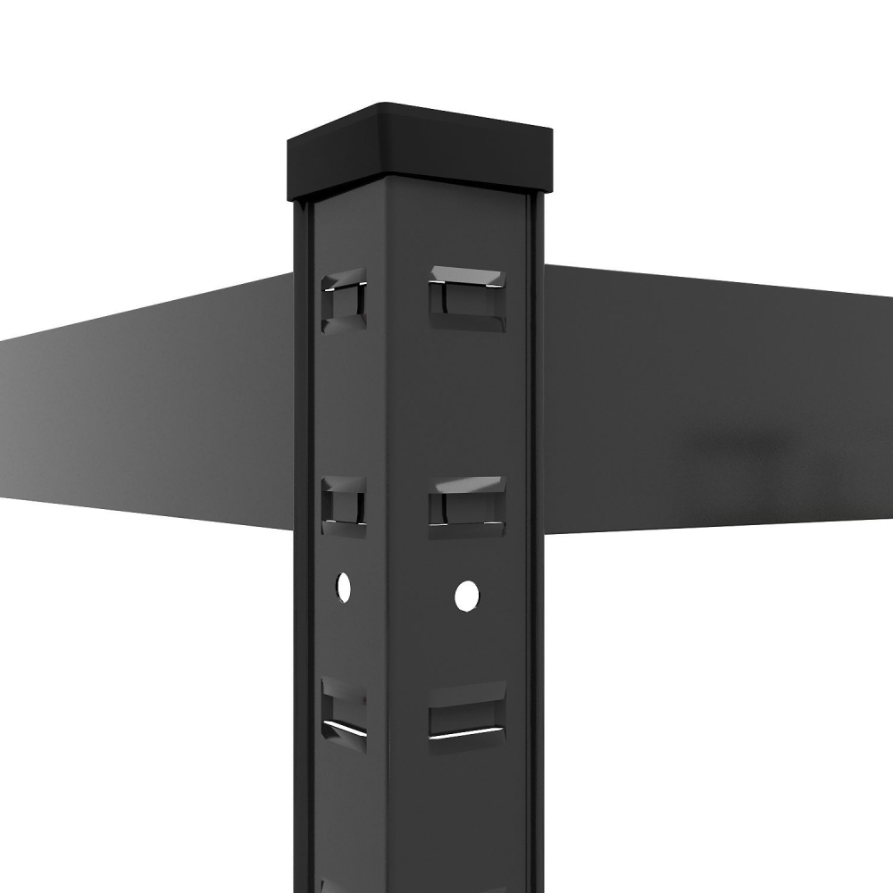 Raft metalic de depozitare Nex Budget 180x40x40 cm, 5 polițe MDF, Antracit – Ordine elegantă și rezistență maximă [3]