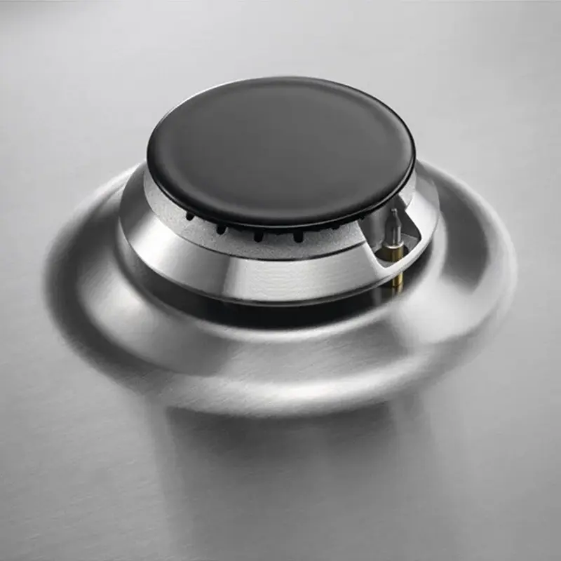 Встраиваемая Газовая Варочная Панель AEG HGB64420SM, Инокс с WOK-Конфоркой и 9 Уровнями Мощности [3]