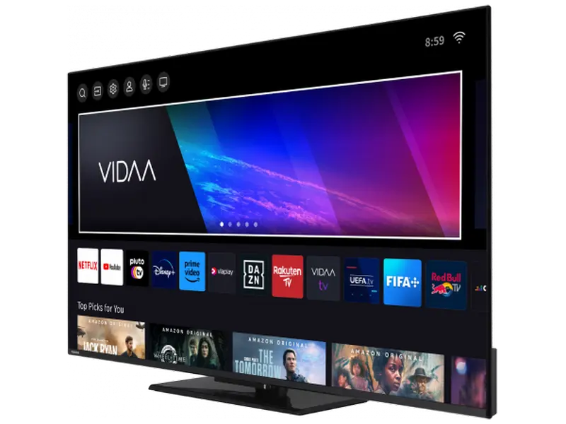 QLED SMART TV Toshiba 55QV3463DG 55" 4K UHD VIDAA U OS Negru [6]