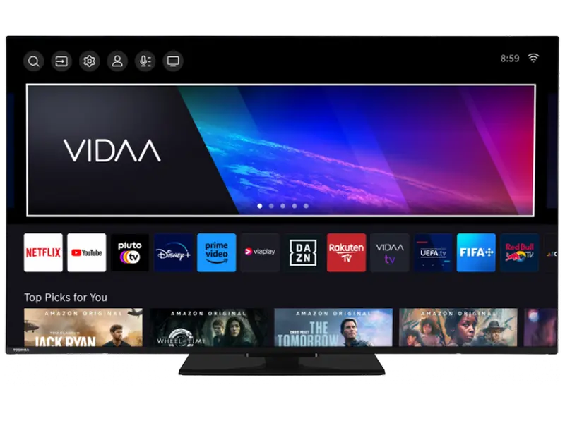 QLED SMART TV Toshiba 55QV3463DG 55" 4K UHD VIDAA U OS Negru [1]