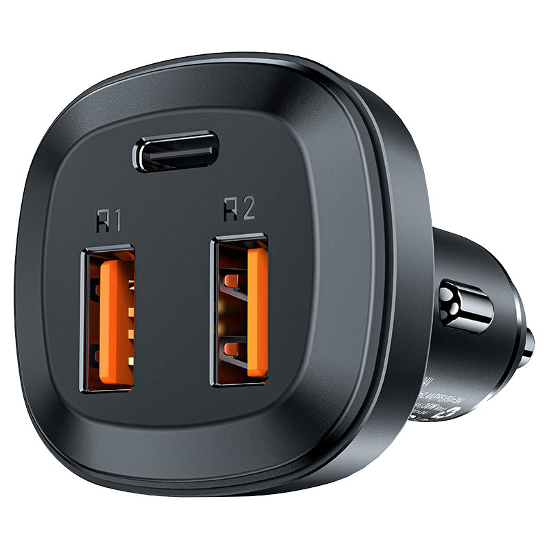 Металлическое автомобильное зарядное устройство B9 66W (2x USB-A + USB-C) – Мощная зарядка для всех устройств одновременно [4]