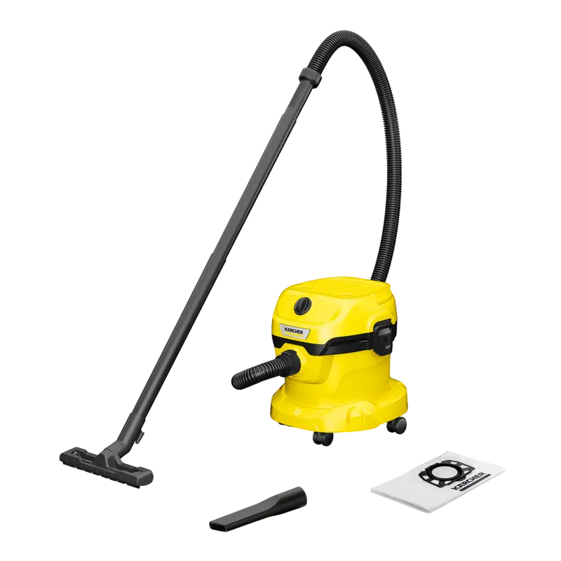 Aspirator Karcher WD 2 Plus V-12/4/18 + Duza de podea DN 35, Galben [2]