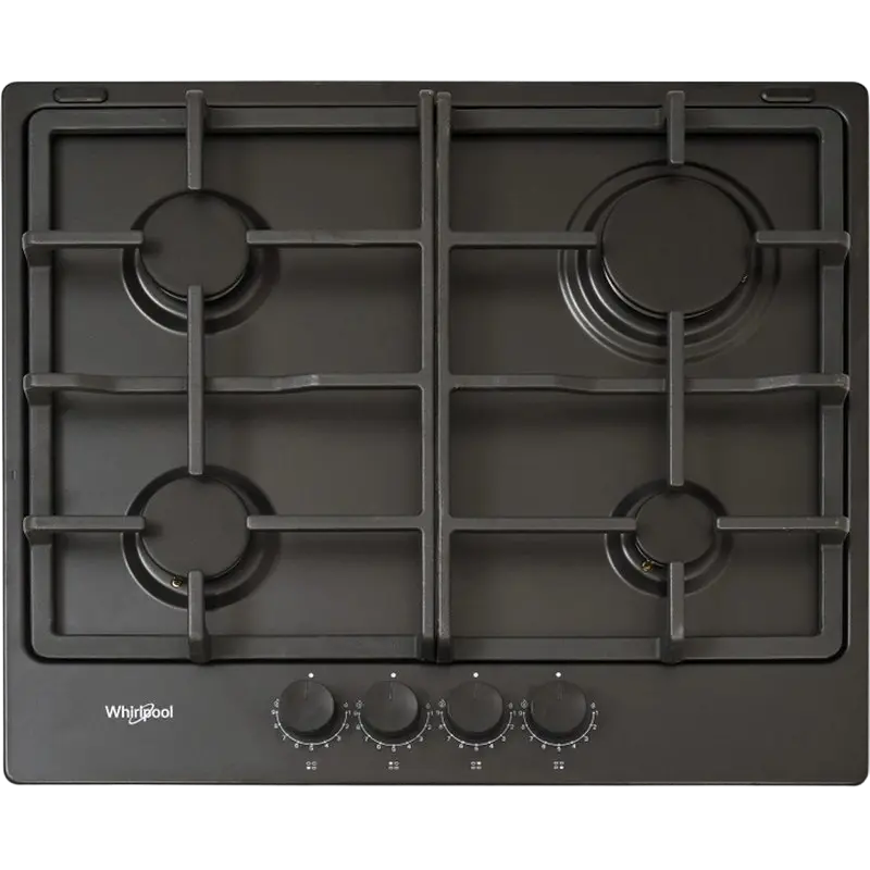 Встраиваемая Газовая Варочная Панель Whirlpool TGML 660 NB, Черная Эмаль с 9 Уровнями Мощности [1]