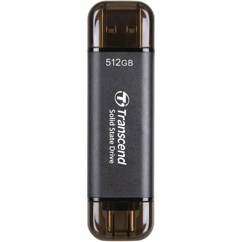 Внешний портативный SSD Transcend ESD310C, 512 ГБ, Черный (TS512GESD310C) [1]