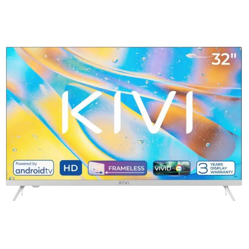 LED SMART TV KIVI 32H760QW 32" HD Android TV Белый [1]