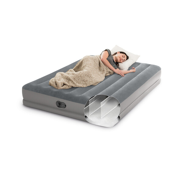 Надувной матрас INTEX «Velur Prestige» 203x152x30 см с USB-насосом FastFill [4]