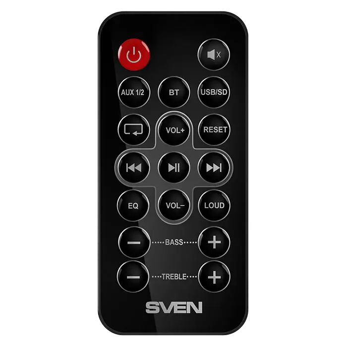 Компьютерные колонки 2.0 SVEN SPS-721 – 50W, Bluetooth, SD-Карта, Пульт ДУ, MDF, Черные [4]