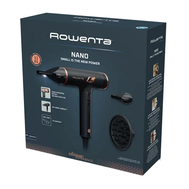 Uscător de păr Rowenta HY8310F0, 1700W, Negru [3]
