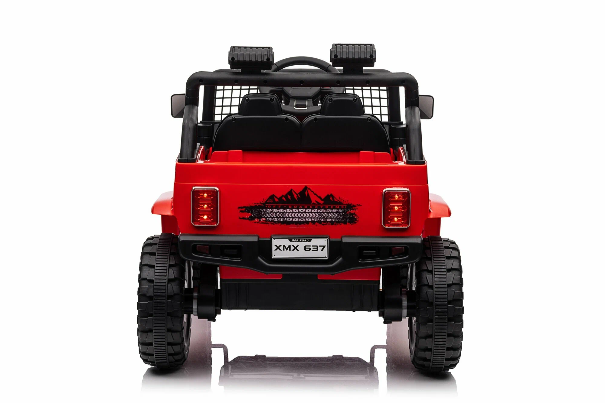 Детский электромобиль Jeep Rubicon MX637/2, Красный – стиль и мощь для юных водителей [5]
