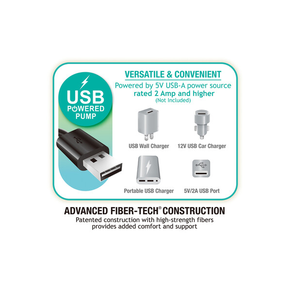 Надувной матрас INTEX «Velur Prestige» 203x152x30 см с USB-насосом FastFill [2]