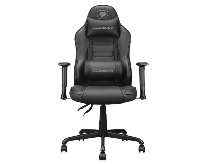 Игровое кресло Cougar Fusion S, PVC Кожа, Чёрный [1]