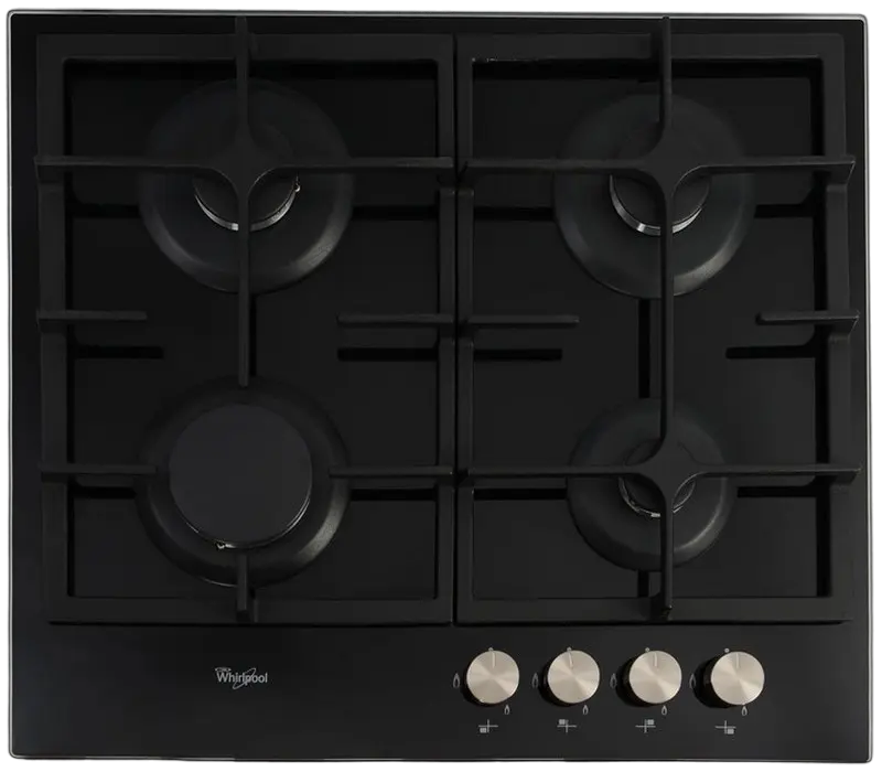 Встраиваемая Газовая Варочная Панель Whirlpool GOS 6415/NB, Черное Стекло с Расширенными Функциями Безопасности [1]