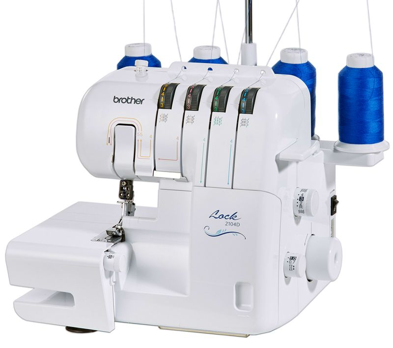 Оверлок Brother 2104D - Эффективность и Точность (Белый) [4]