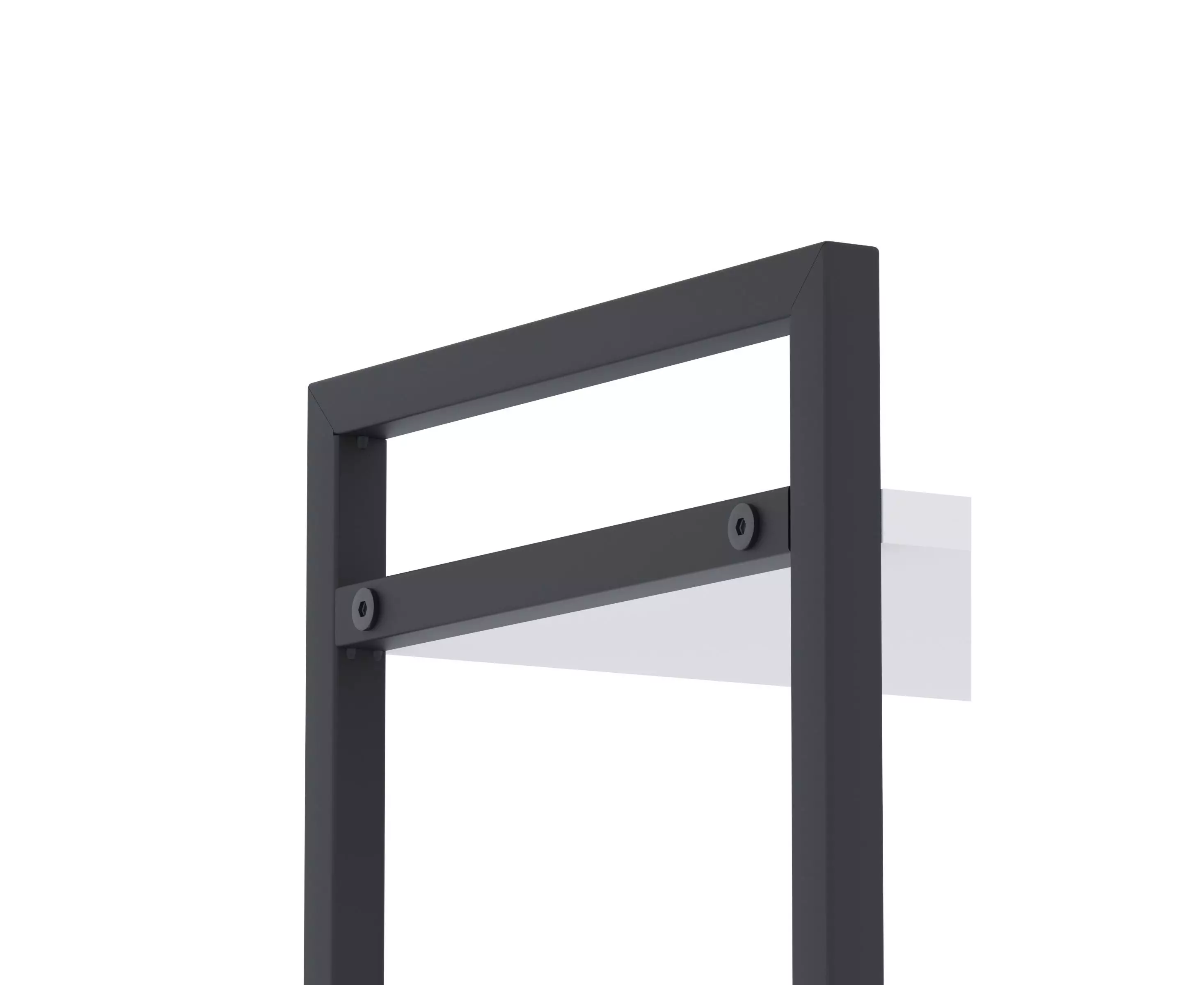 Raft metalic Nex Loft 1100x600x240 mm, 4 rafturi, PAL, Anthracite/White Snow – design modern și funcționalitate înaltă [10]