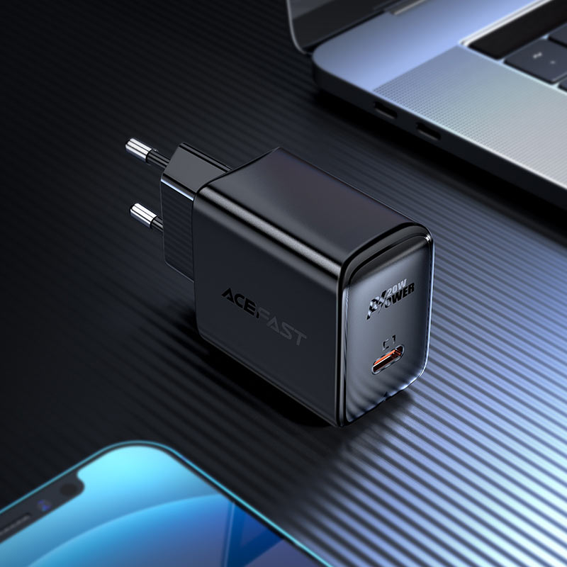Încărcător Rapid A1 PD20W USB-C (Negru) – Putere și Siguranță în Fiecare Încărcare [3]