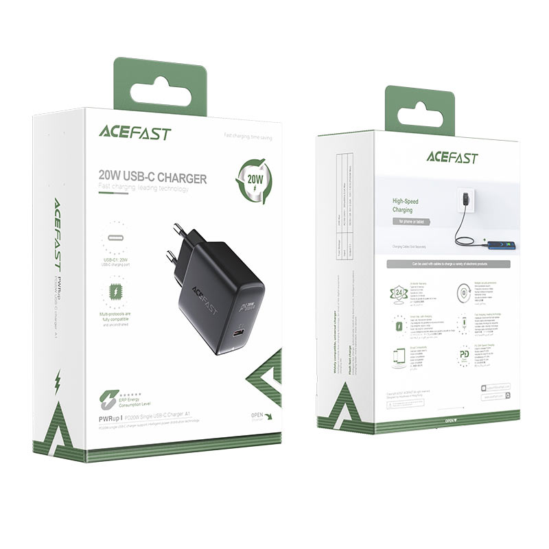 Încărcător Rapid A1 PD20W USB-C (Negru) – Putere și Siguranță în Fiecare Încărcare [4]