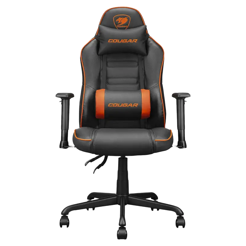 Scaun Gaming Cougar Fusion S, PVC Piele, Negru | Portocaliu [1]
