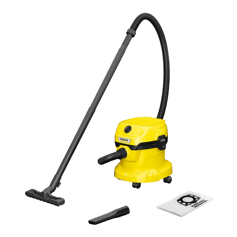 Пылесос Karcher WD 2 Plus V-12/4/18 + Фильтры-мешки KFI 357, Жёлтый [6]