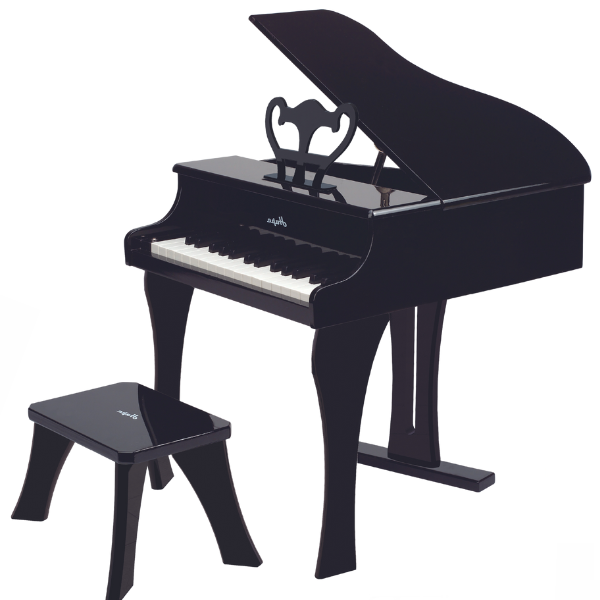 Pian muzical pentru copii – Hape, 30 clape, negru, cu scaun inclus [5]