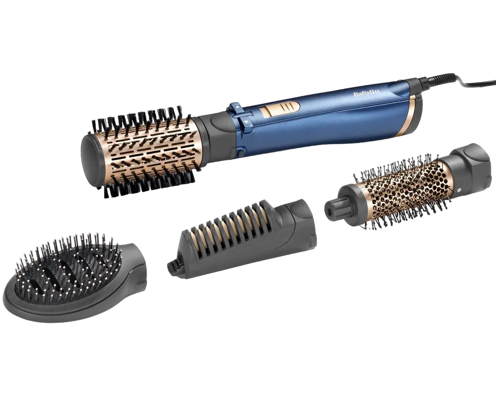 Uscător de păr-perie BaByliss AS965E, 1000W, Albastru [1]