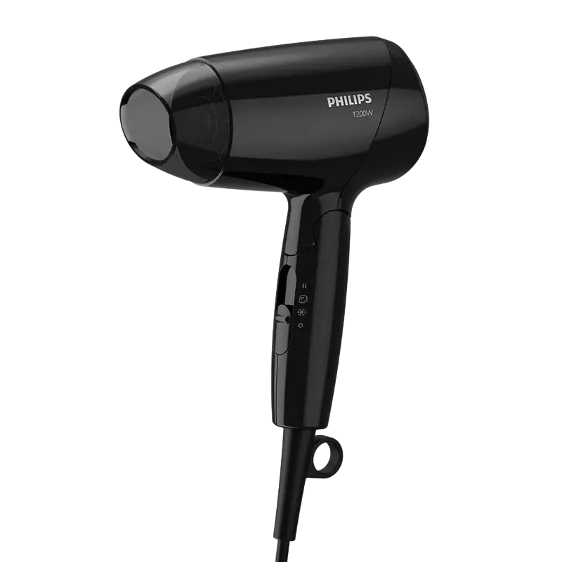 Компактный фен Philips EssentialCare BHC010/10, 1200 Вт, Черный [4]