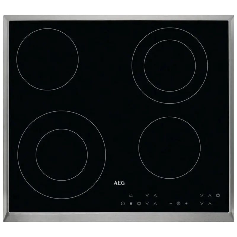 Встраиваемая Электрическая Варочная Панель AEG HK634021XB, Черная Стеклокерамика с Функцией Stop&Go [1]