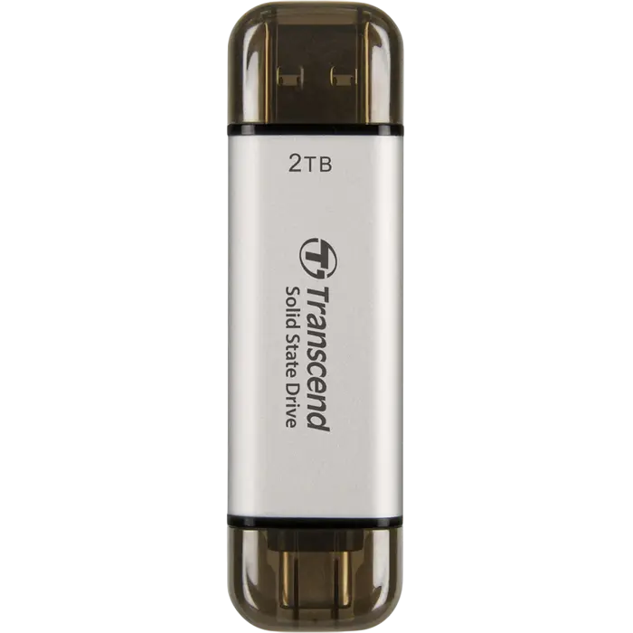 Внешний портативный SSD Transcend ESD310S, 2 ТБ, Серебристый (TS2TESD310S) [1]