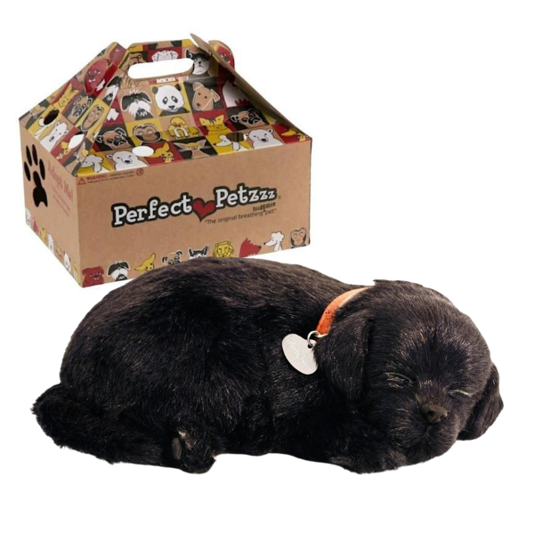 Cățeluș de pluș Labrador Negru Perfect Petzzz care respiră [1]