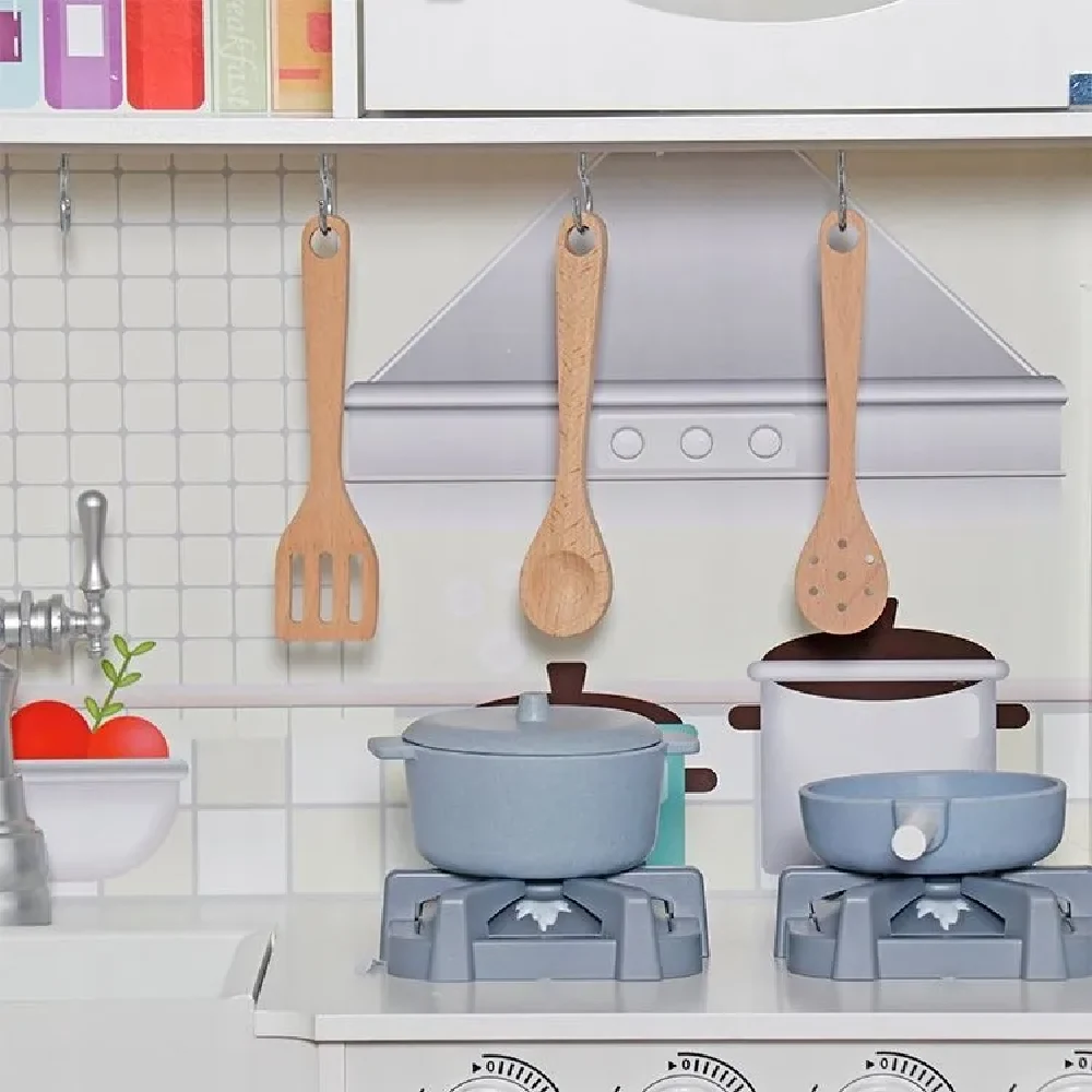 Деревянная кухня для девочек – с звуками и подсветкой [6]