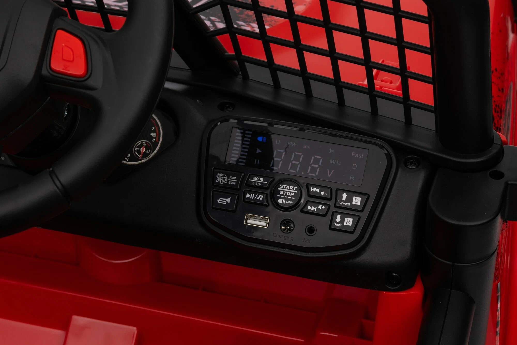Детский электромобиль Jeep Rubicon MX637/2, Красный – стиль и мощь для юных водителей [22]