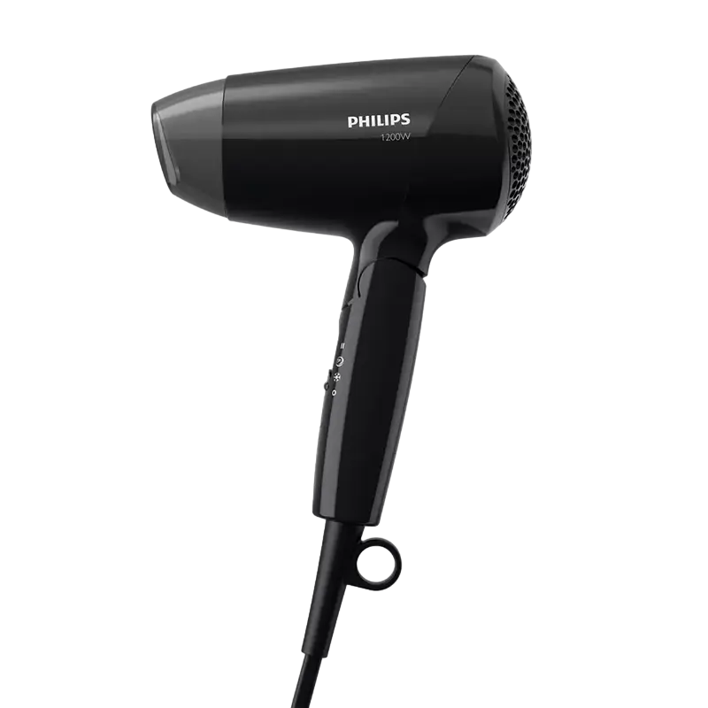 Компактный фен Philips EssentialCare BHC010/10, 1200 Вт, Черный [1]