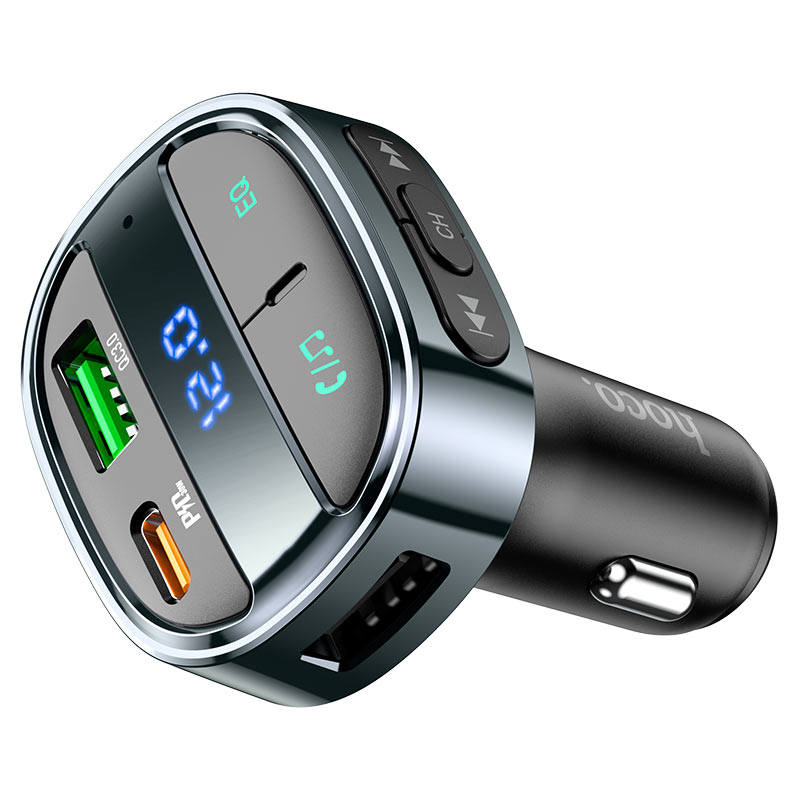 HOCO E70 Transmițător FM Bluetooth pentru mașină cu încărcare rapidă PD30W + QC3.0 [3]