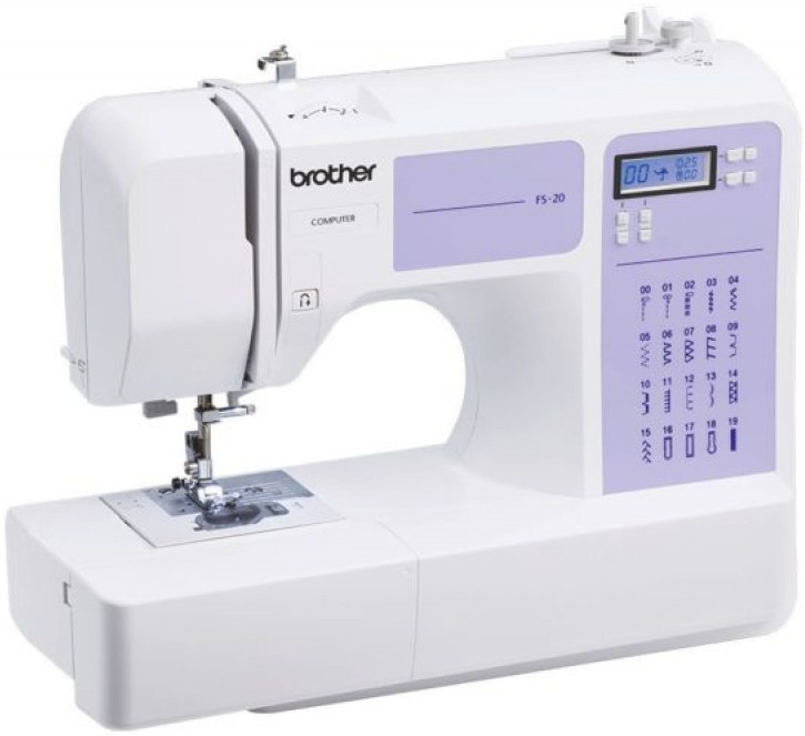 Электронная Швейная Машина Brother FS20s - 17 Программ (Белый с Фиолетовым) [2]