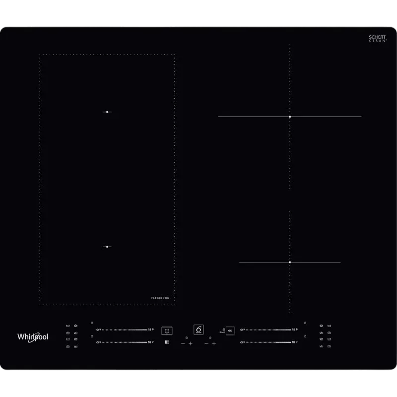 Индукционная Варочная Панель Whirlpool WL S7960 NE, Черная Стеклокерамика с Сенсорным Управлением и Смарт-Технологиями [1]