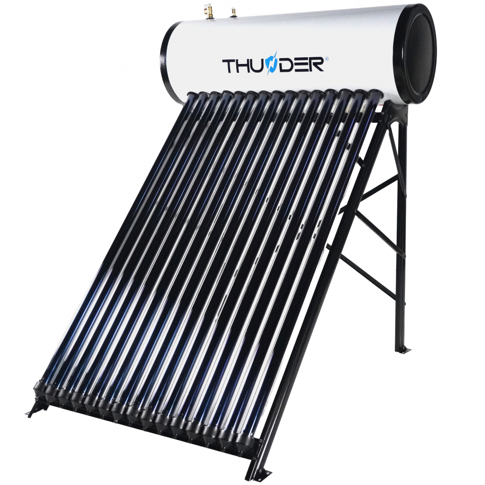 Бесплатная горячая вода круглый год — Солнечный коллектор THUNDER®️ 150L Black [2]