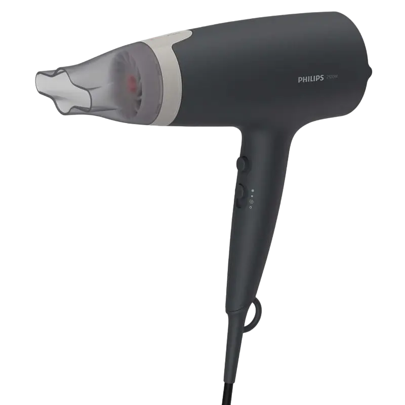 Фен Philips BHD351/10, 2100 Вт, Черный | Серый [4]