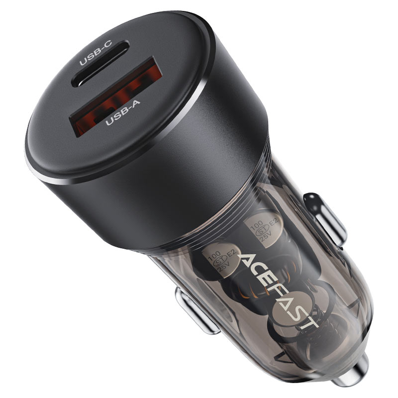 Автомобильное зарядное устройство B12 60W (USB-A + USB-C) – Максимум мощности в компактном корпусе! [5]