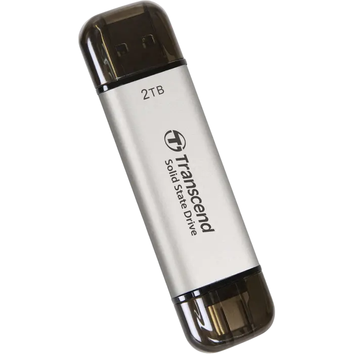 Внешний портативный SSD Transcend ESD310S, 2 ТБ, Серебристый (TS2TESD310S) [2]
